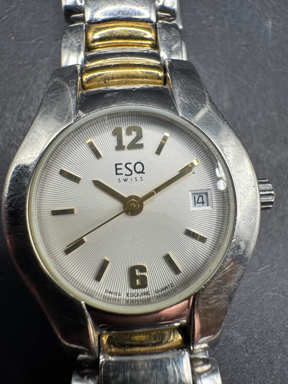 ESQ By Movado Previa Two Tone Stainless Steel Swiss Made Quartz Men's Watch